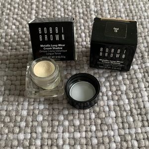 Bobbi brown metallic long, ware, cream, shadow pot